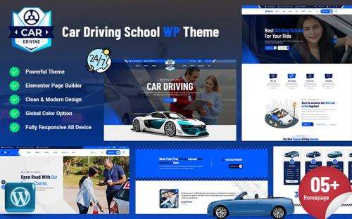 Drivin - Car Driving School WordPress Theme theme free