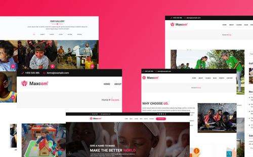 Maxcom -Nonprofit Charity WordPress Theme theme free